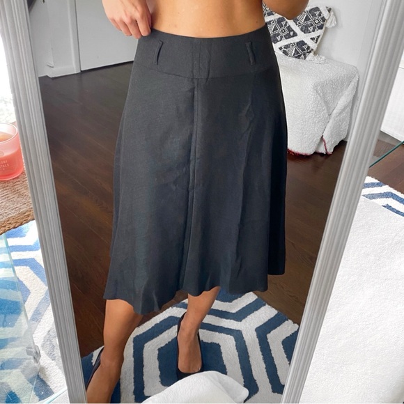 🍂 TOULOUSE GREY HIGH WAIST A-LINE SKIRT! - Picture 5 of 14
